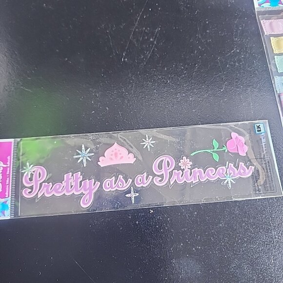 Disney Princess Sticker Lot Vintage 2004 scrapbooking collectible new sealed - Picture 5 of 6